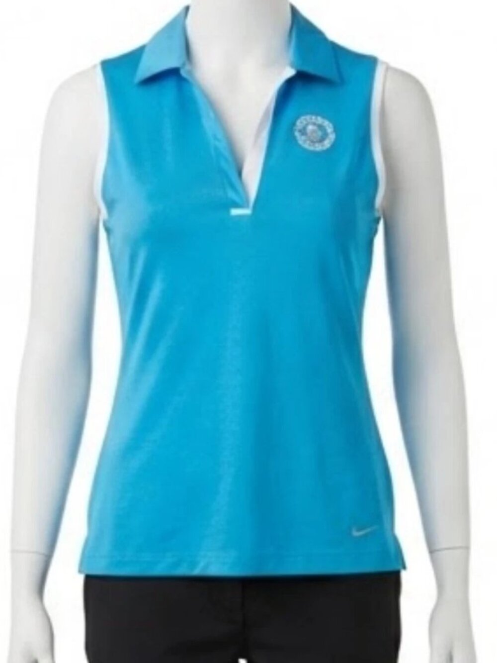 Nike Women's Medium Golf Shirt Oakland Hills Tour Performance Dri-Fit Sleeveless